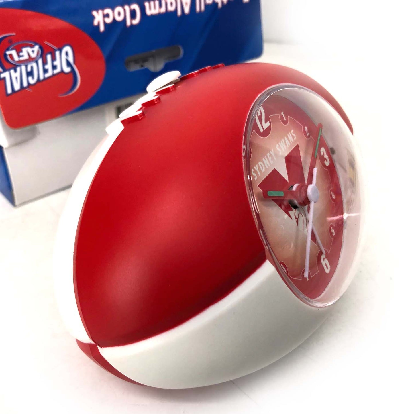 Official AFL Footy Novelty Football Alarm Clock Sydney Swans