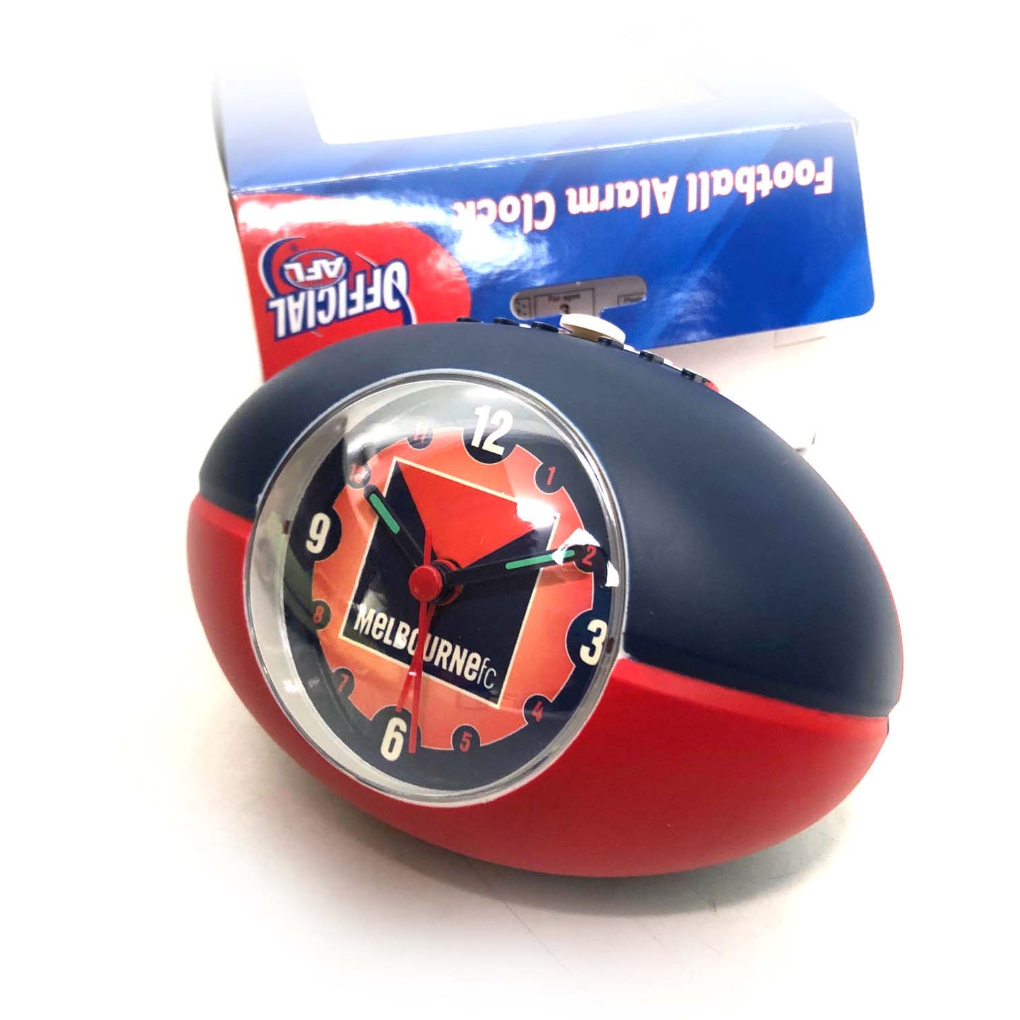 Official AFL Footy Novelty Football Alarm Clock Melbourne Demons