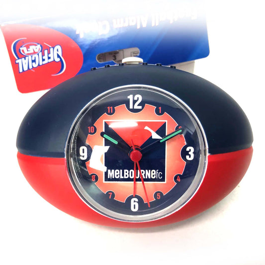 Official AFL Footy Novelty Football Alarm Clock Melbourne Demons