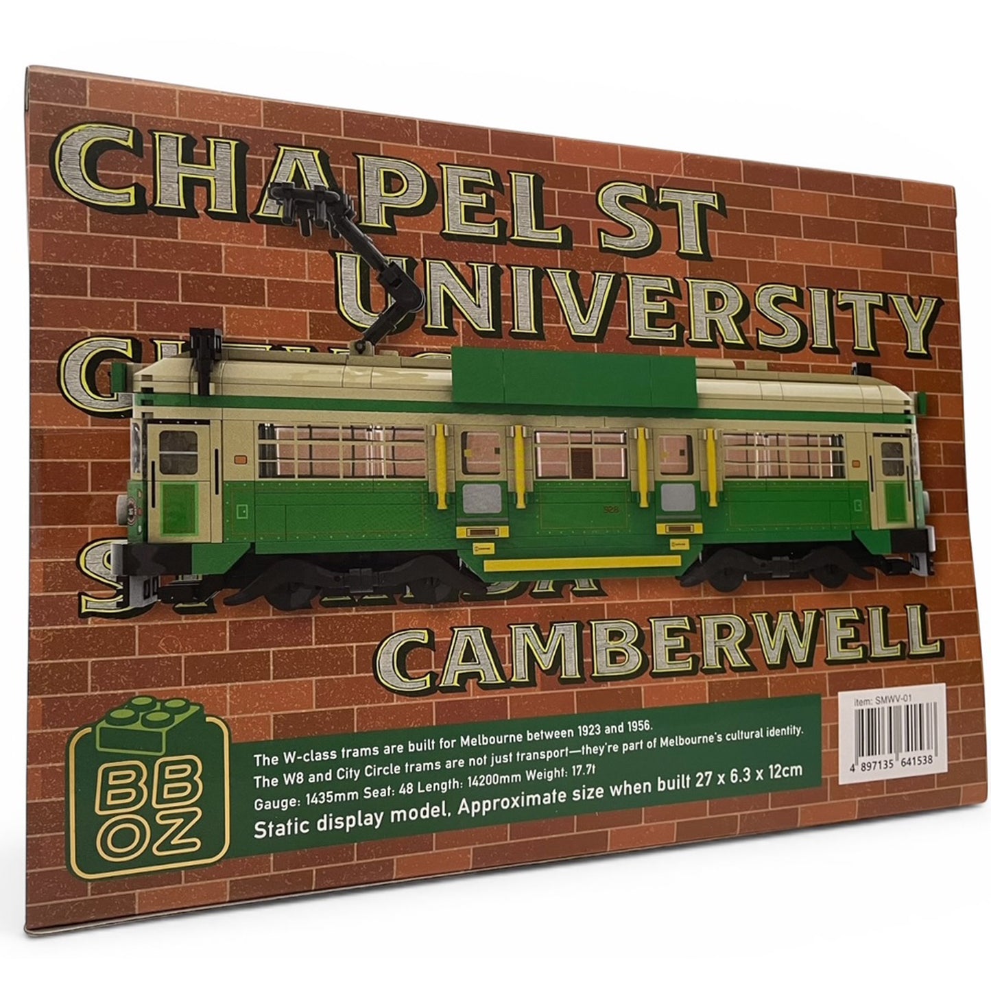 Best Brick Australia Melbourne W-Class Tram Building Block Toy Model