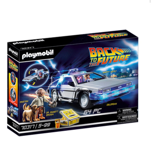 Playmobil 70317 DeLorean Back to the Future Car w Figures Light & Sound