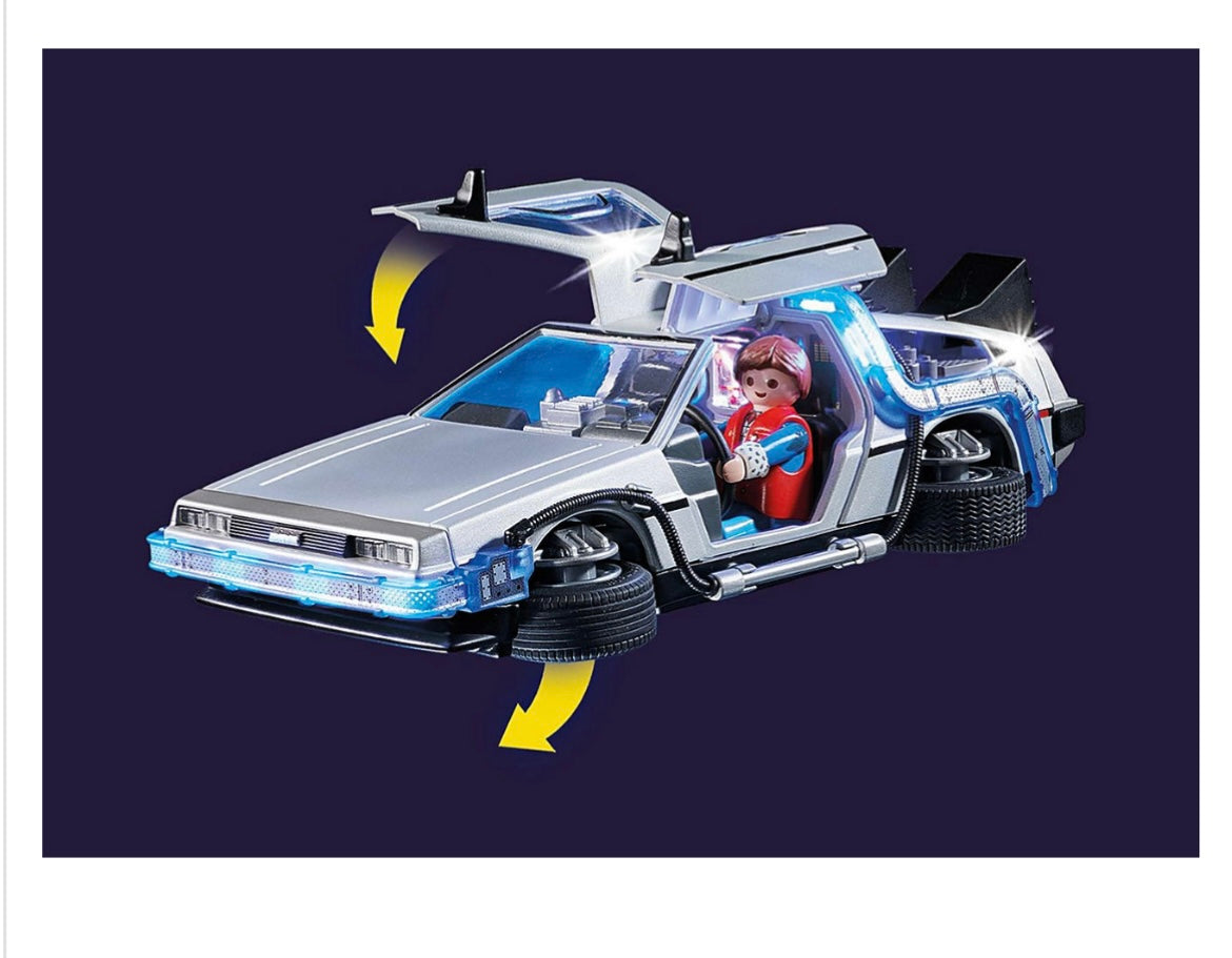 Playmobil 70317 DeLorean Back to the Future Car w Figures Light & Sound