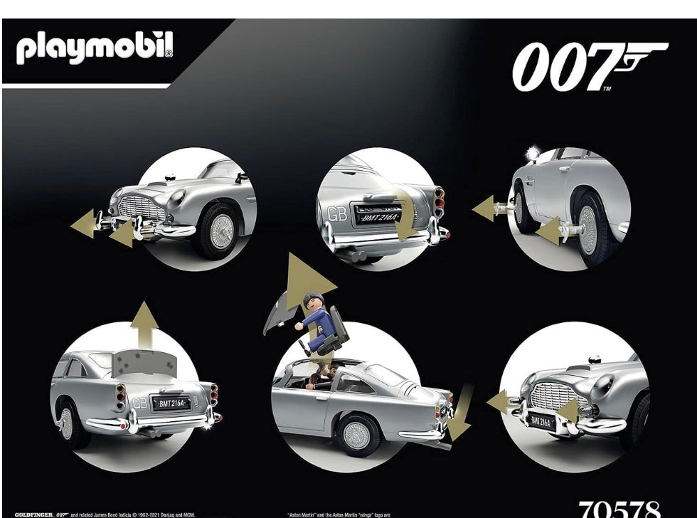 Playmobil 70578 James Bond Aston Martin DB5 Goldfinger w Ejector Seat
