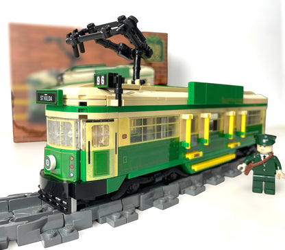 Best Brick Australia Melbourne W-Class Tram Building Block Toy Model