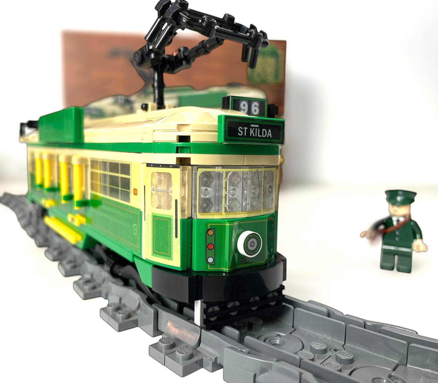Best Brick Australia Melbourne W-Class Tram Building Block Toy Model