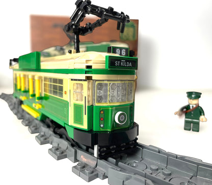 Best Brick Australia Melbourne W-Class Tram Building Block Toy Model
