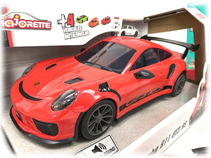 Majorette Porsche 911 GT3 RS Carry Case with 4 Cars Play Set