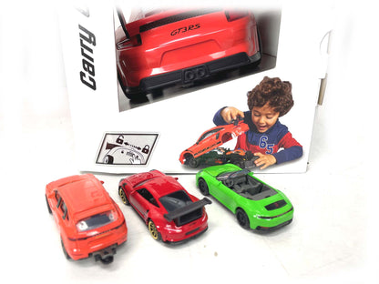 Majorette Porsche 911 GT3 RS Carry Case with 4 Cars Play Set