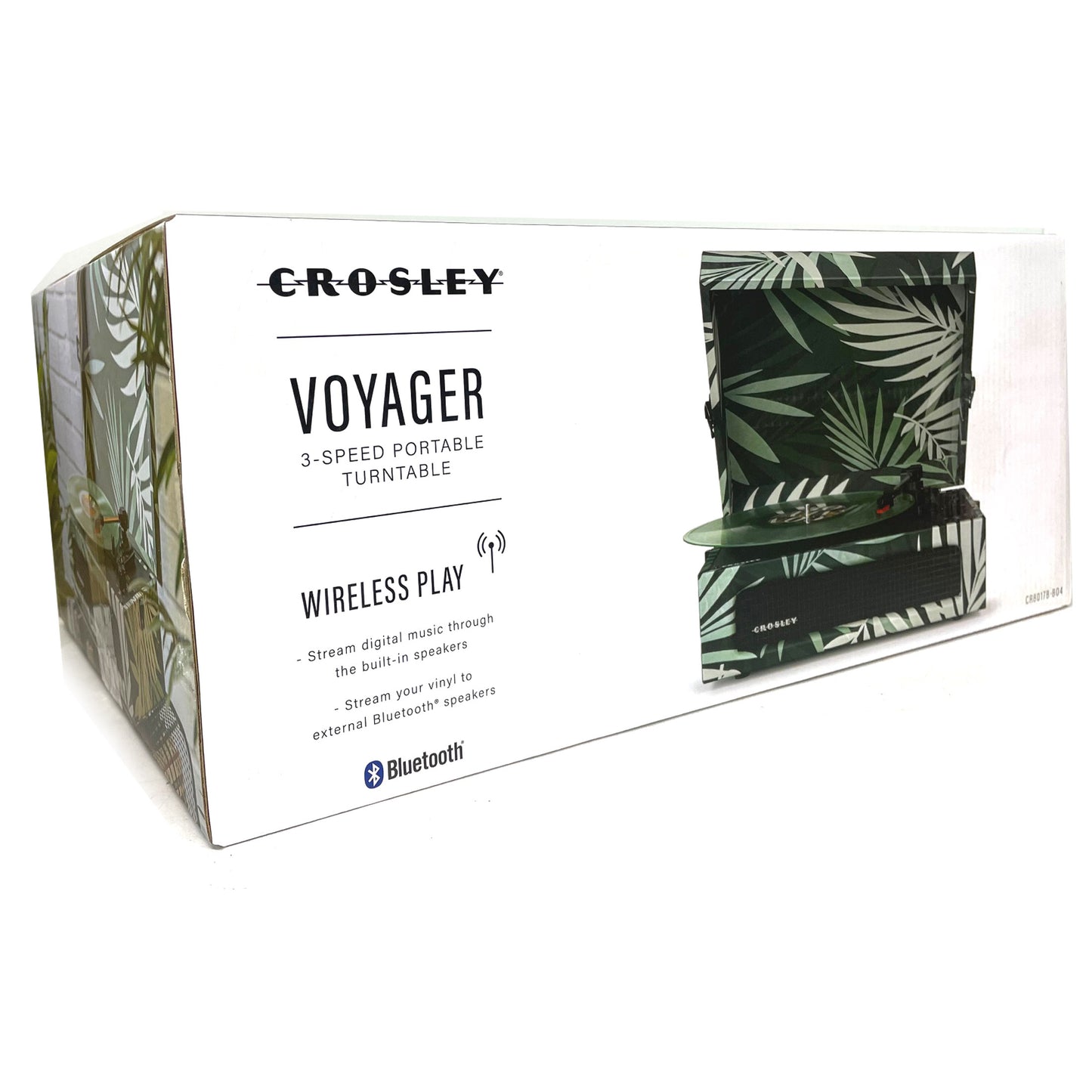 Crosley Voyager Turntable Record Player Tropical Fern Green 70s Retro