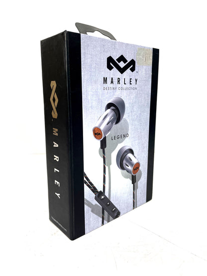 House of Marley Legend In-Ear Headphones Aluminium Sapele Wood EMDE003RG Wired