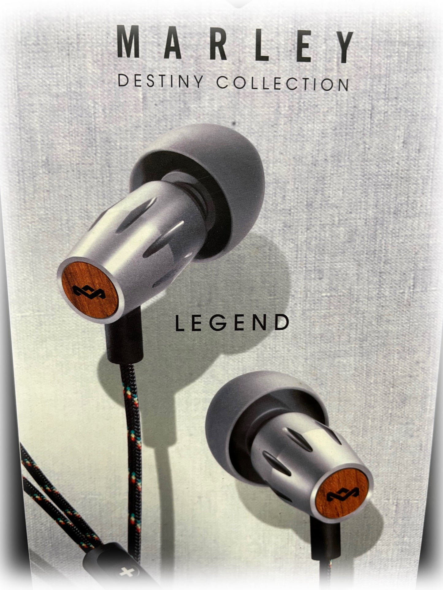 House of Marley Legend In-Ear Headphones Aluminium Sapele Wood EMDE003RG Wired