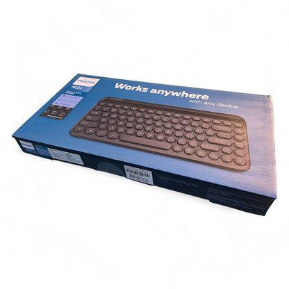 Philips Compact Wireless Keyboard Bluetooth 2.4Ghz Tablet Phone PC TV Multi Device SPK6624