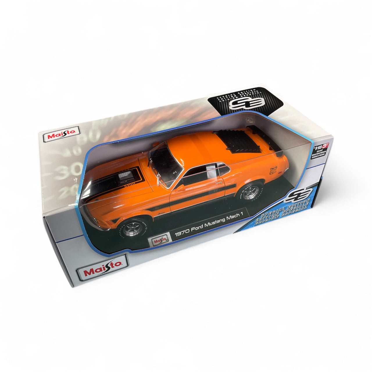 Maisto 1:18 Ford Mustang Mach 1 1970 Orange SE edition