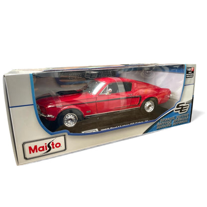 Maisto 1:18 Ford Mustang v8 GT Cobra Jet 428 V8 1968 Red SE Edition