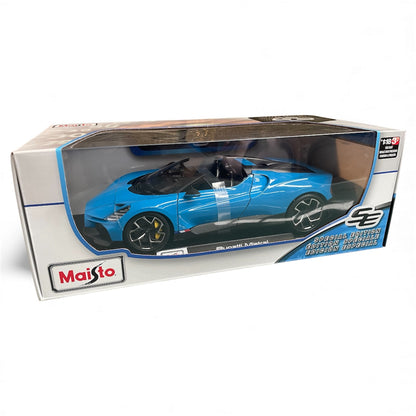 Maisto 1:18 Bugatti Mistral W16 Blue Diecast Model SE Edition