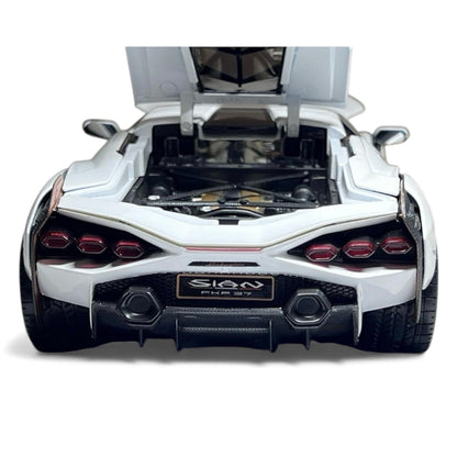 Maisto 1:18 Lamborghini Sian FKP 37 V12 Hybrid White Diecast Model SE Edition