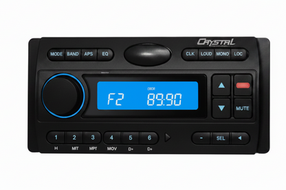 CrystalCrystal CR450 Heavy Duty Head Unit – Dust resistant CD Player Radio Audio Farm Construction