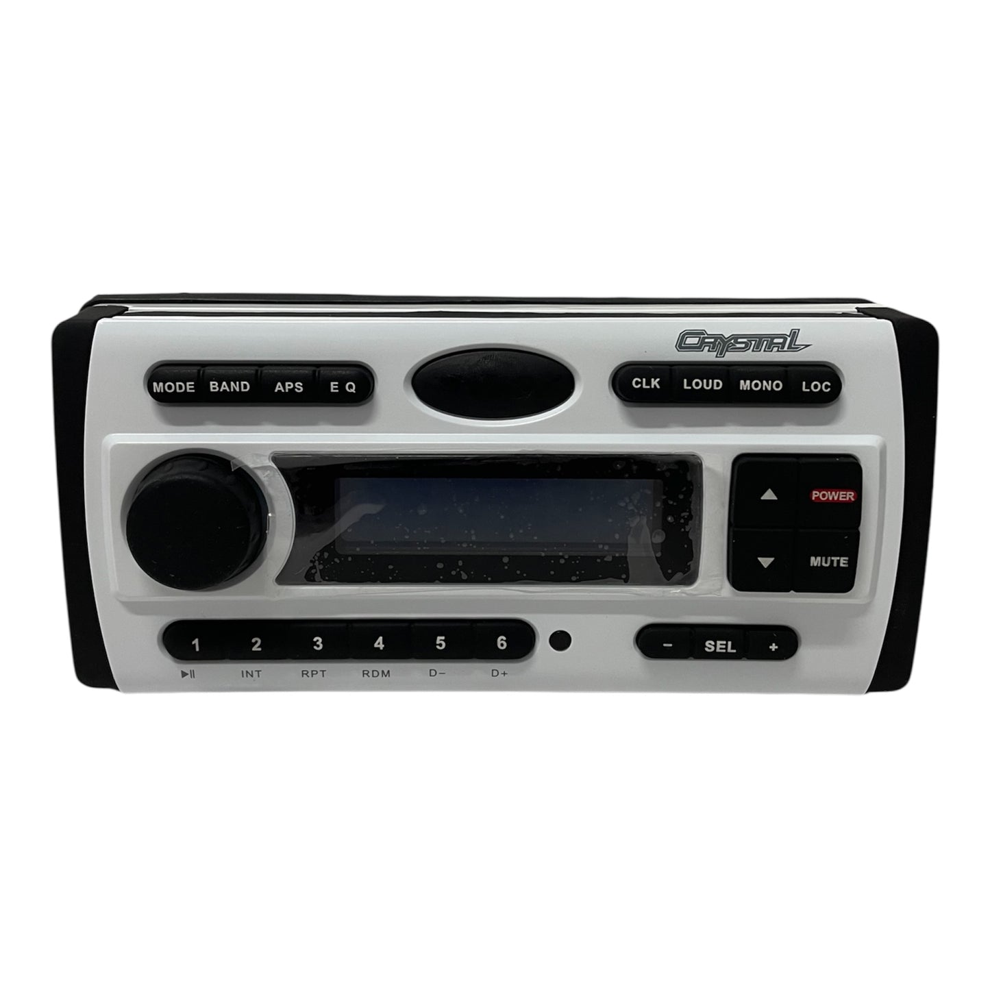 Crystal Marine Boat CD MP3 WMA AM FM Radio System Head Unit CR450W