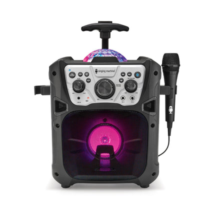 Singing Machine Mini Fiesta Bluetooth Karaoke with Light Show SML640