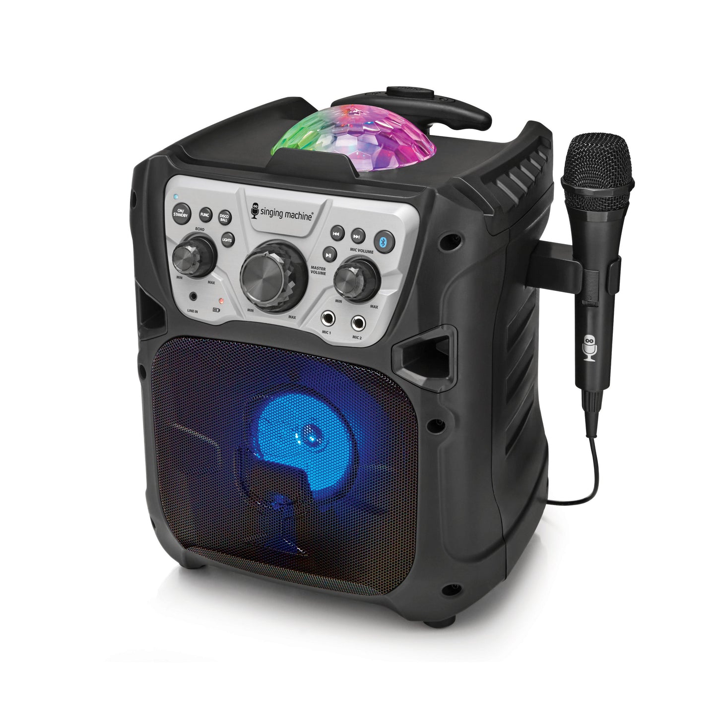 Singing Machine Mini Fiesta Bluetooth Karaoke with Light Show SML640