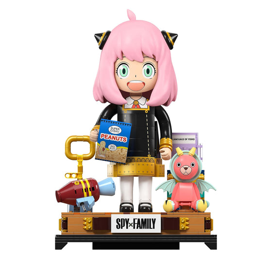 Spy X Family  31cm Anya Forger Face Changing Building Block Figure by Kalos