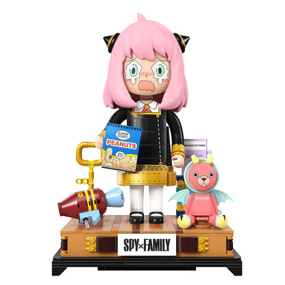 Spy X Family  31cm Anya Forger Face Changing Building Block Figure by Kalos