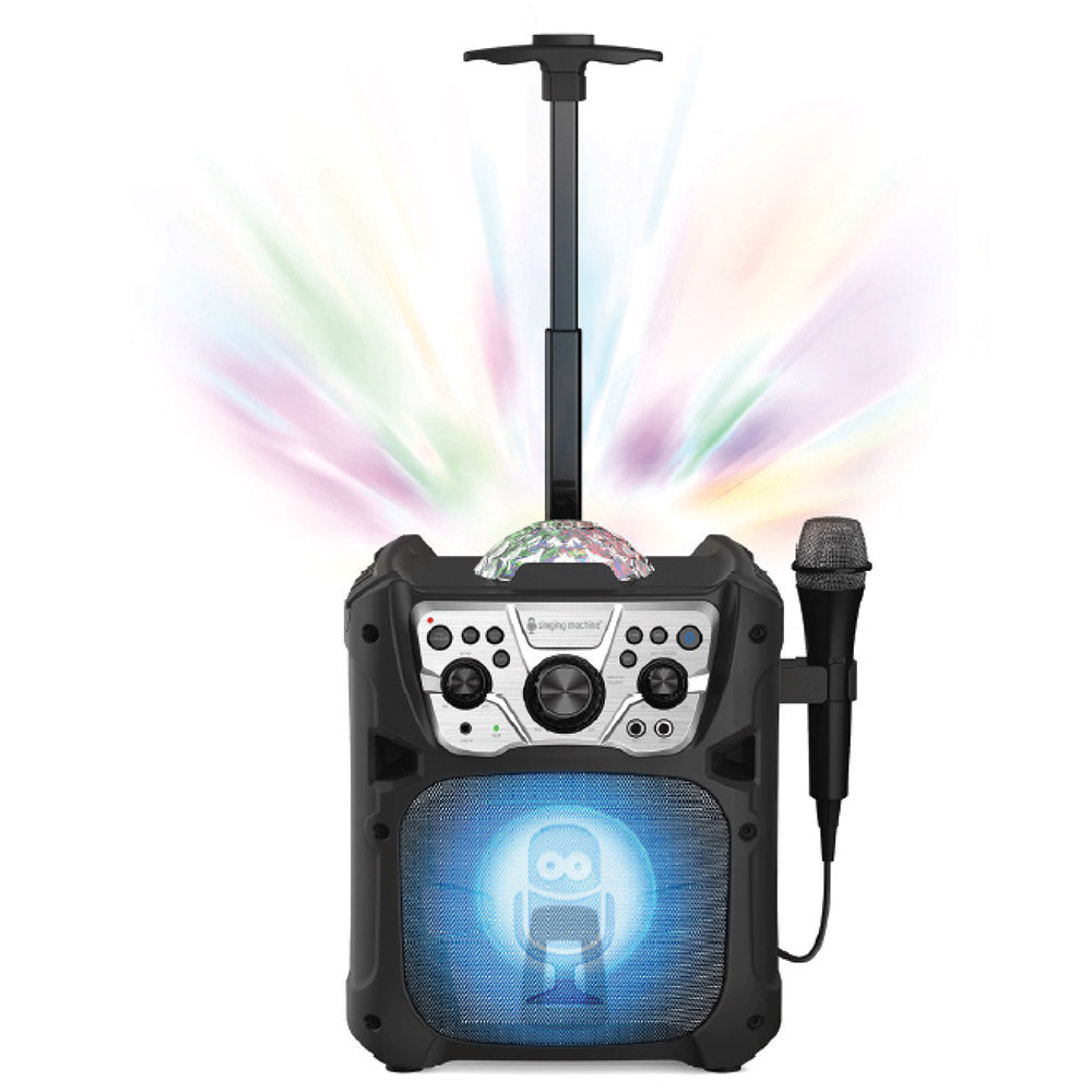 Singing Machine Mini Fiesta- Bluetooth® Disco Ball Light Show Karaoke Machine SML640