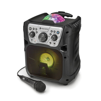 Singing Machine Mini Fiesta- Bluetooth® Disco Ball Light Show Karaoke Machine SML640