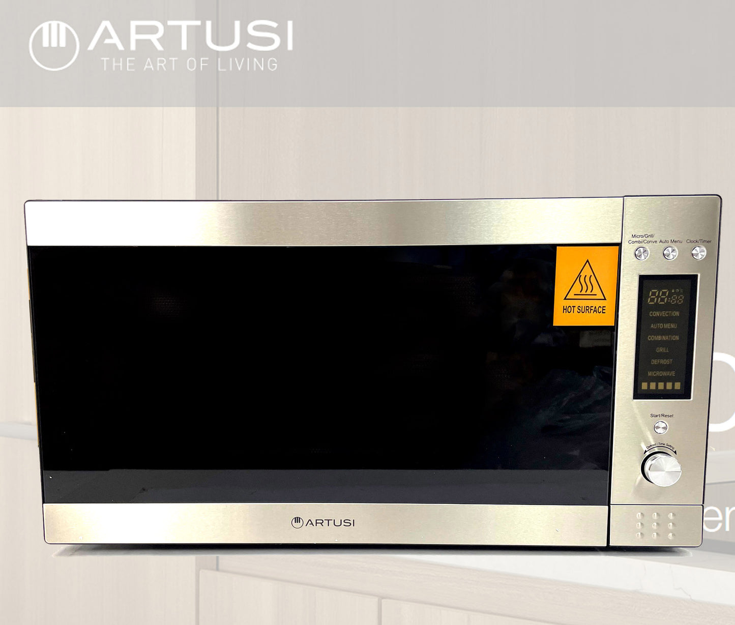 Special Offer Artusi Grill Convection 31L Microwave Oven Full Stainless Steel Multi Function AMC31X