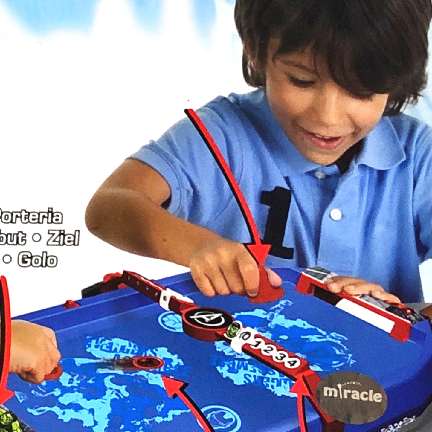 Marvel Avengers Super Heroes Tabletop Air Hockey Game