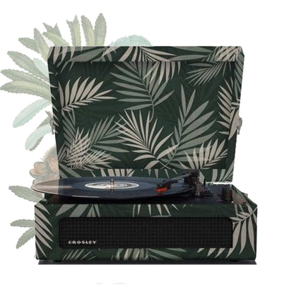 Crosley Voyager Turntable Record Player Tropical Fern Green 70s Retro