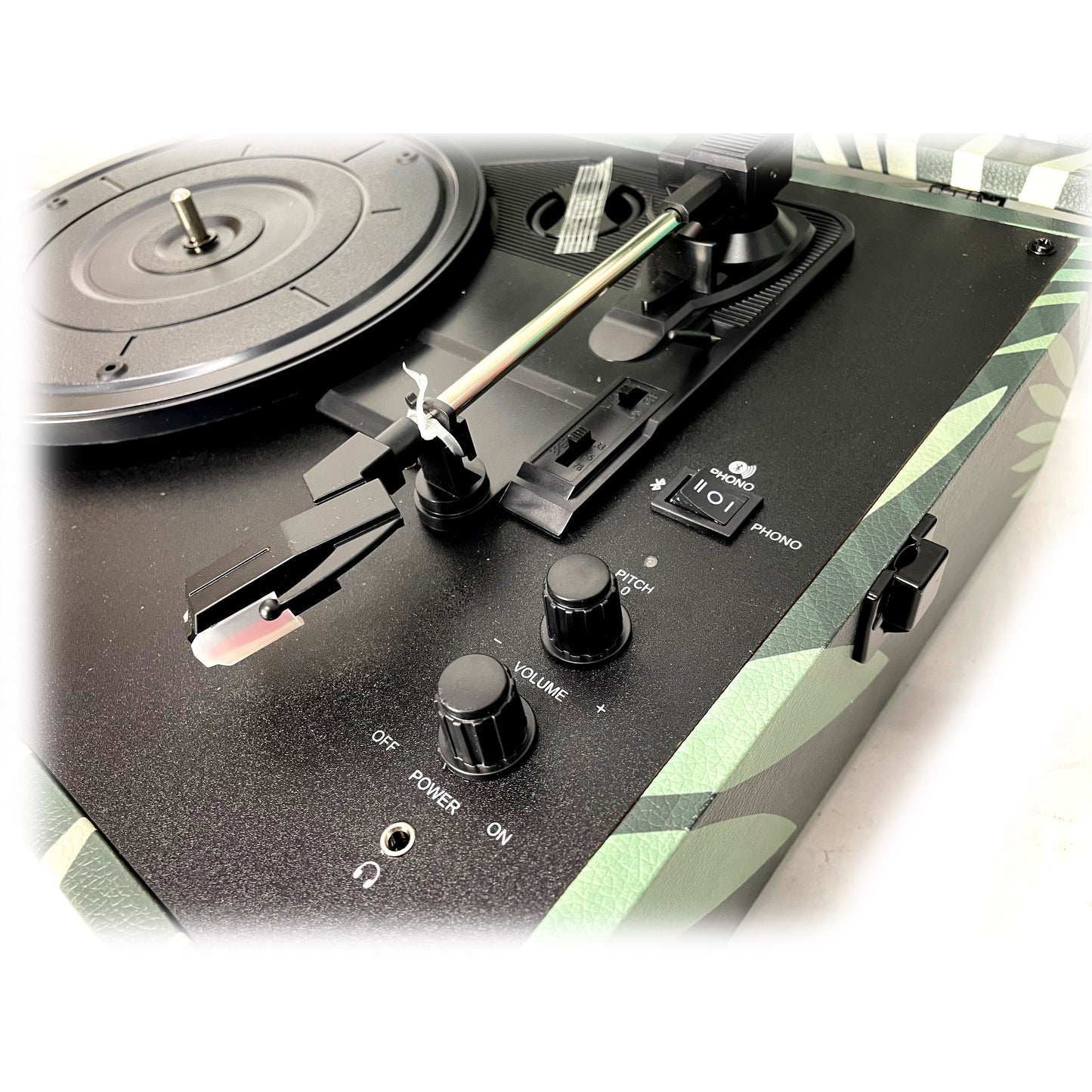 Crosley Voyager Turntable Record Player Tropical Fern Green 70s Retro