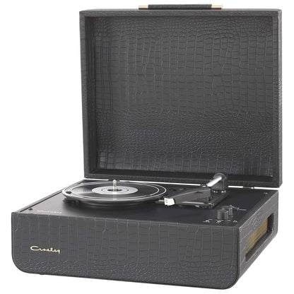 Crosley Mercury Record Player Turntable Black Croc Premium Bluetooth 2-Way