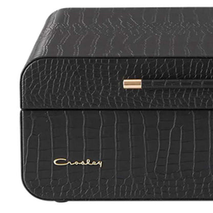Crosley Mercury Record Player Turntable Black Croc Premium Bluetooth 2-Way