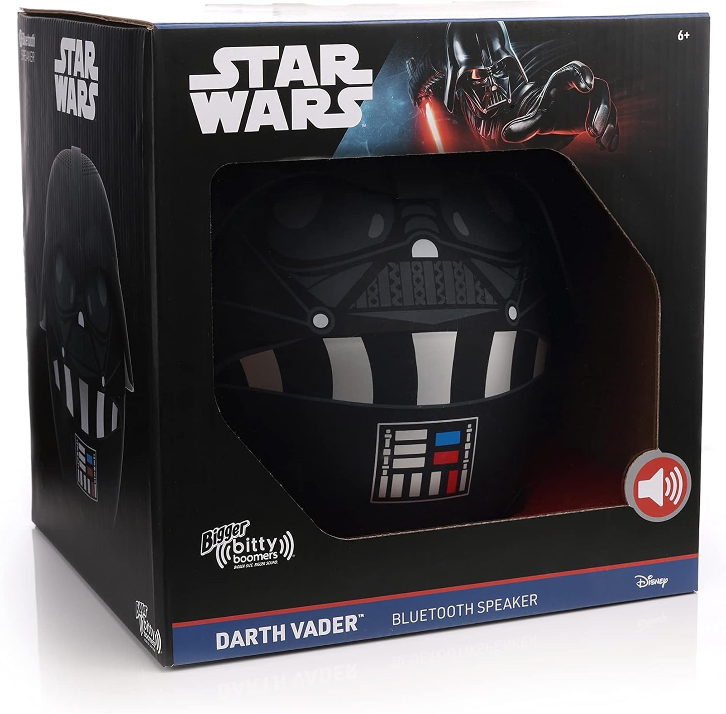 Bigger 8" Bitty Boomers Darth Vader Bluetooth Speaker Star Wars Portable