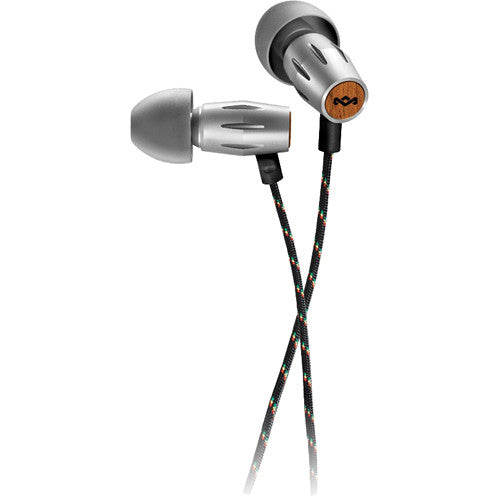 House of Marley Legend In-Ear Headphones Aluminium Sapele Wood EMDE003RG Wired