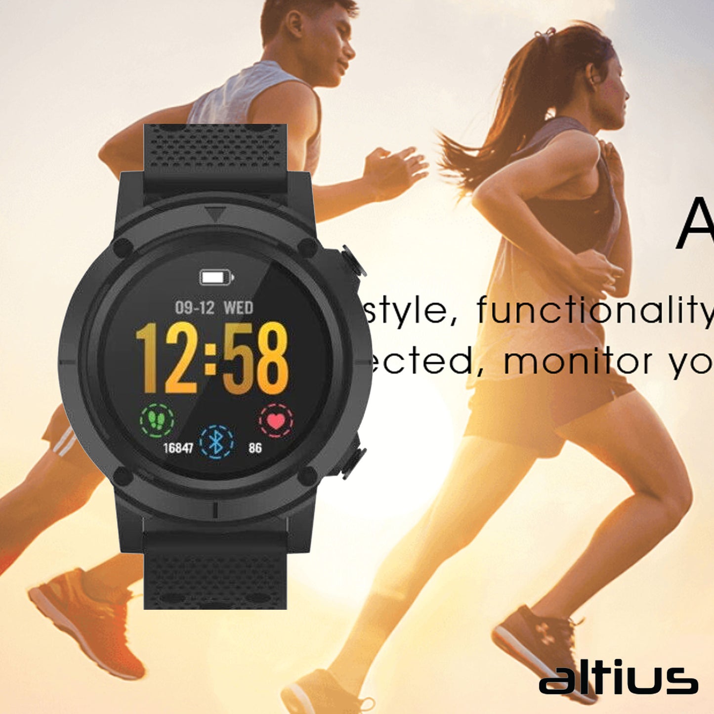 New Multi Sport GPS Smart Watch Amoled Tracking Monitor IP68 iOS Android