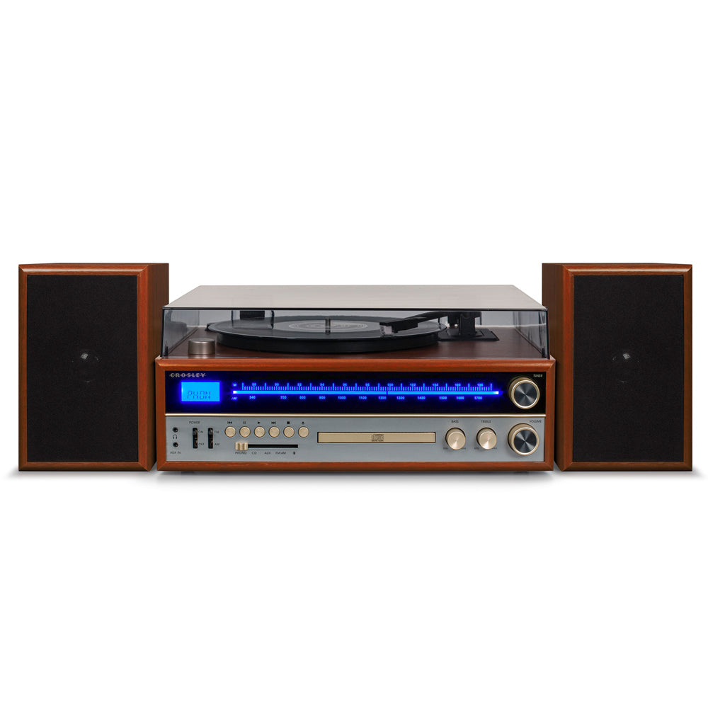 Crosley 1975T Vinyl Record Turntable Player System with Bluetooth CD Radio