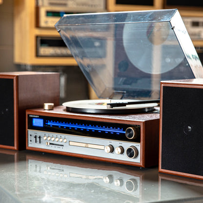 Crosley 1975T Vinyl Record Turntable Player System with Bluetooth CD Radio