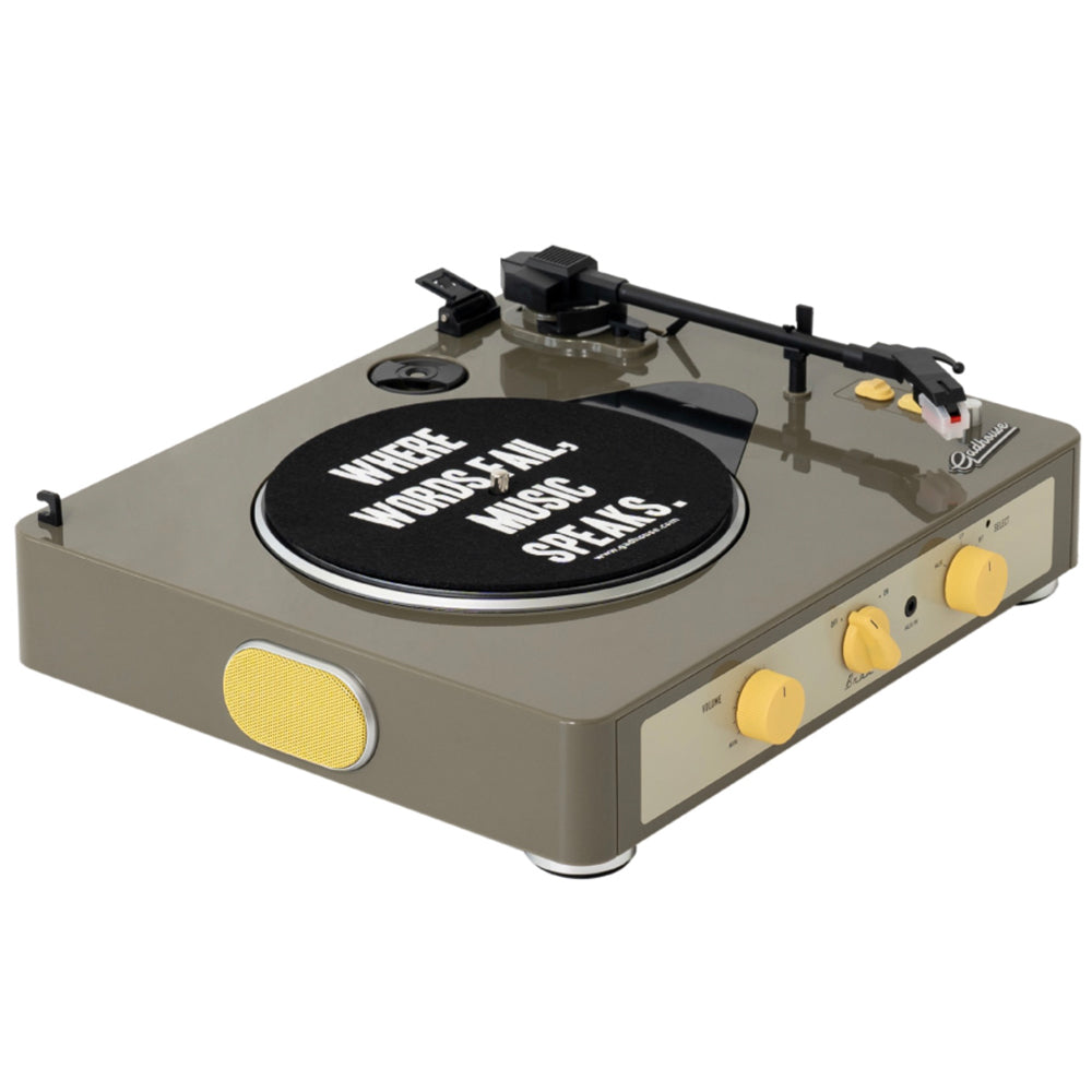 Gadhouse Brad MKII Bluetooth Turntable Record Player 3 speed Portable - Grey