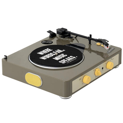 Gadhouse Brad MKII Bluetooth Turntable Record Player 3 speed Portable - Grey