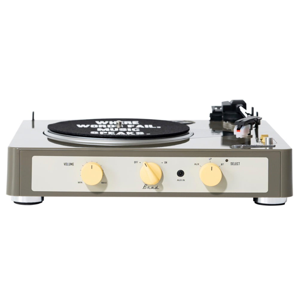 Gadhouse Brad MKII Bluetooth Turntable Record Player 3 speed Portable - Grey
