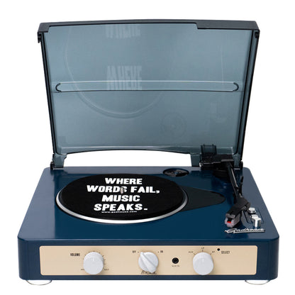 Gadhouse Brad MKII Bluetooth Turntable Record Player USB-C Powered - Navy