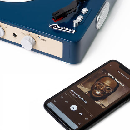 Gadhouse Brad MKII Bluetooth Turntable Record Player USB-C Powered - Navy