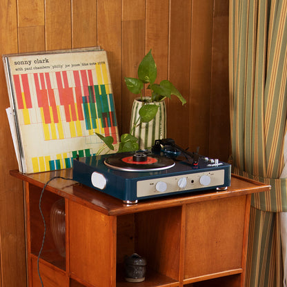 Gadhouse Brad MKII Bluetooth Turntable Record Player USB-C Powered - Navy