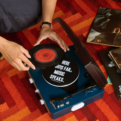 Gadhouse Brad MKII Bluetooth Turntable Record Player USB-C Powered - Navy