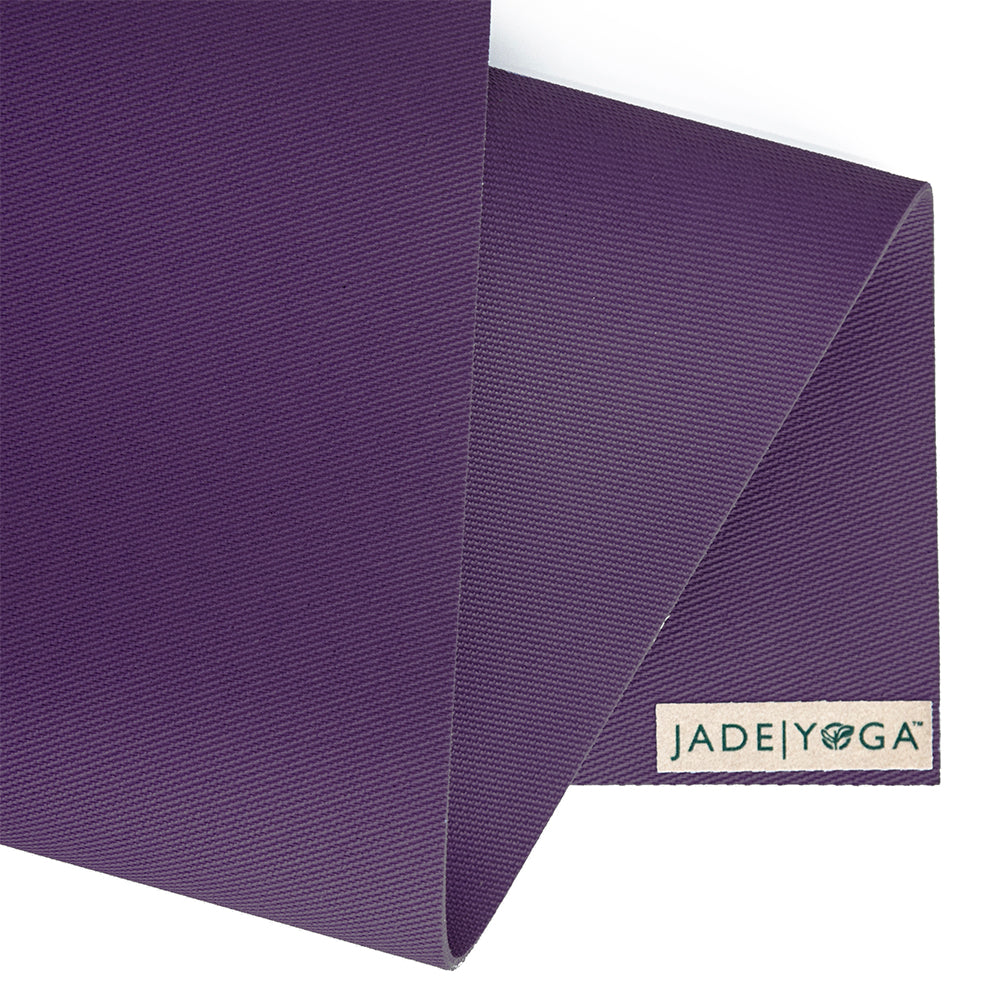 Jade Yoga Harmony Mat Natural Rubber Yoga Mat 172cm 68 inch - Purple