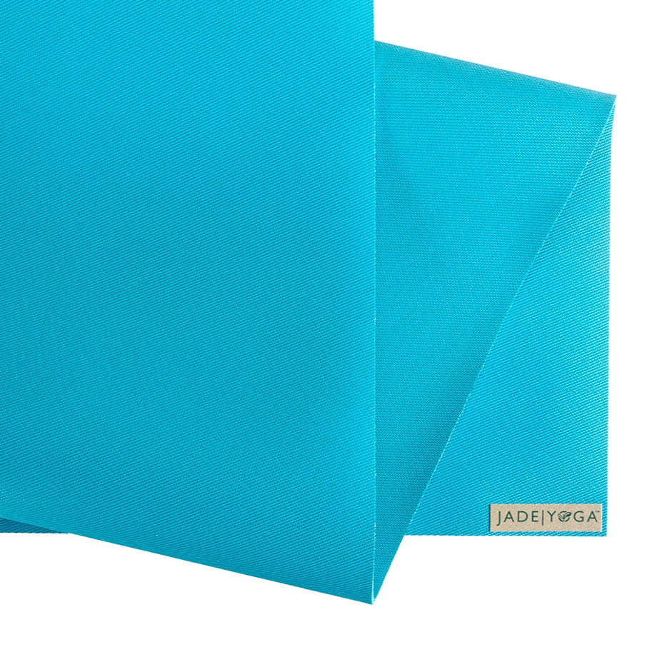 Jade Yoga Harmony Mat Natural Rubber Yoga Mat 172cm 68 inch - Sky Blue