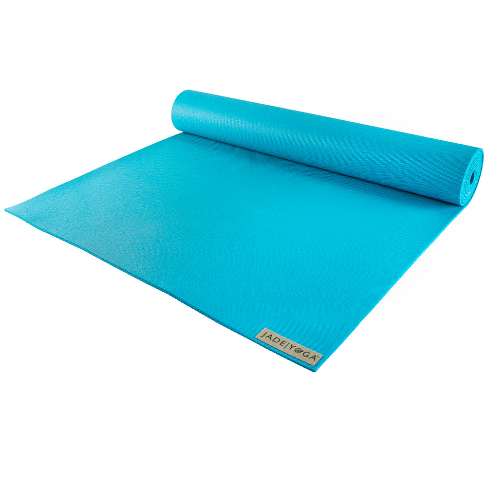 Jade Yoga Harmony Mat Natural Rubber Yoga Mat 172cm 68 inch - Sky Blue