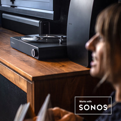 Victrola Stream Onyx Turntable Works with Sonos VTR-2000-BLK-INT